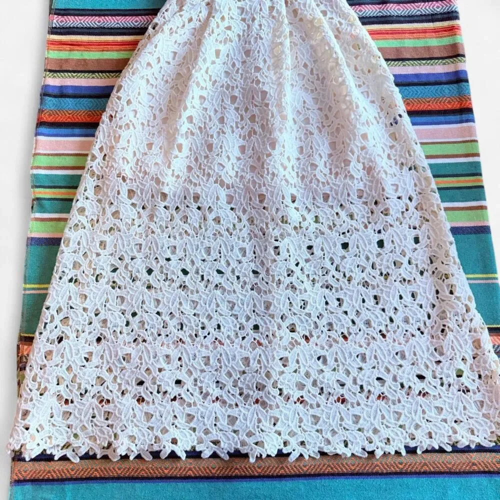 ASTR The Label Floral Lace Midi Dress in Cream size XS - Picture 4 of 10